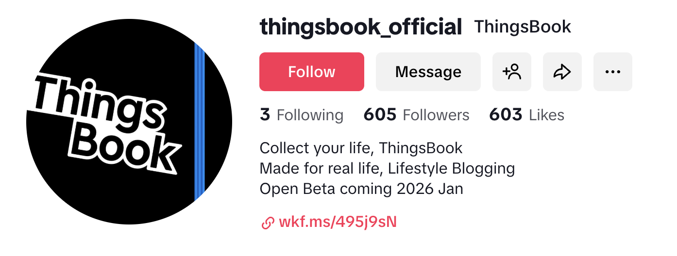 ThingsBook TikTok